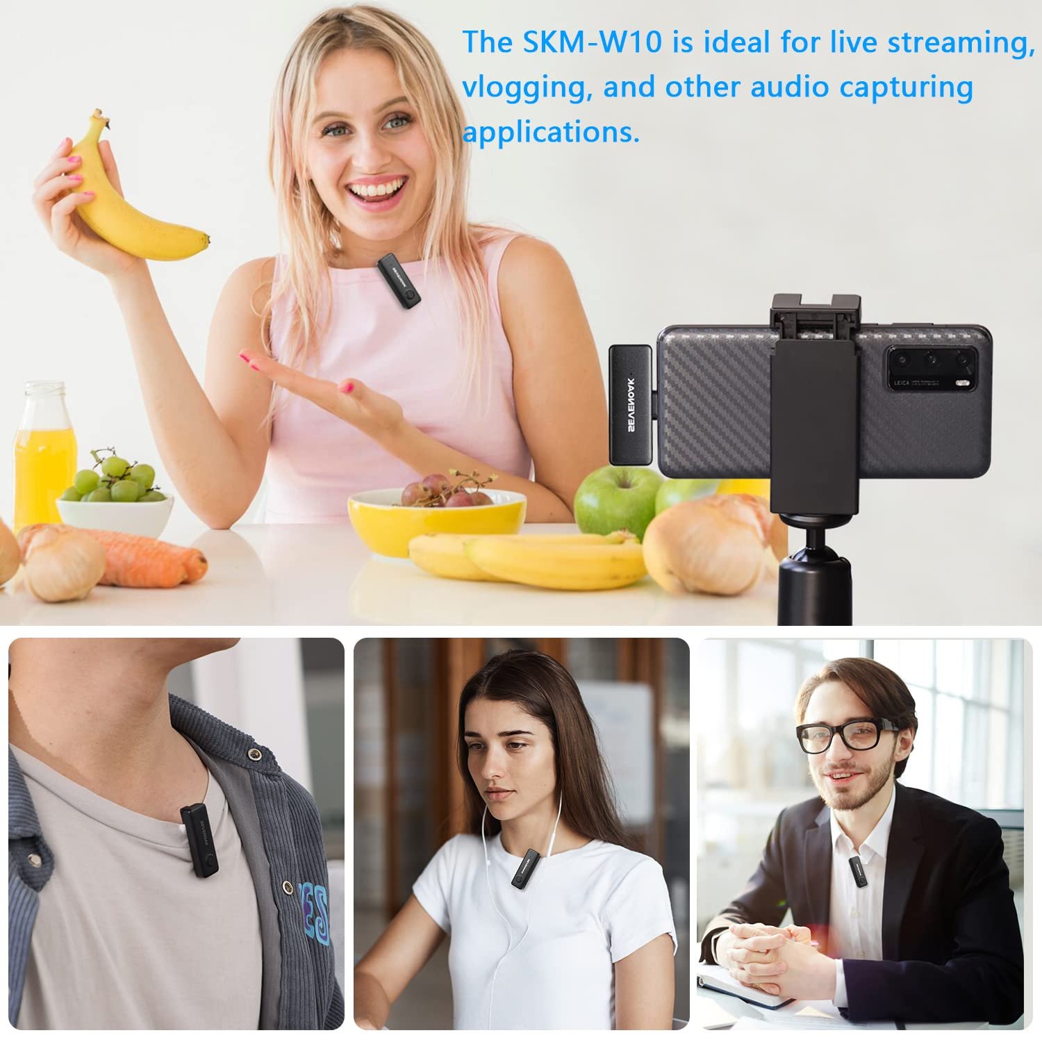 Purchase Sevenoak Wi-fi Lavalier Microphone for Android USB-C Telephone Plug Play Sort-C Mic for iPhone 15 Noise Cancellation Compact Cordless Clip on Mic for Video Recording Stay Streaming Podcasting - Greatest Value India | AskMeFlash - Image 7