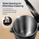 Purchase wipro ABS Elato BK 213 Cool Contact Electrical Kettle,1.8 Litre,Anti-Rust Protect,Tremendous Quick Heating,3X Safety,Overheat,Dry Boil & Auto Shut-Off,One Contact Opening,1200 Watts,2 Years Guarantee,Black - Finest Worth India | AskMeFlash - Image 3
