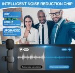 Purchase Wi-fi Lavalier Omnidirectional Microphone System Vlog for Kind-C Android & iPhone,Plug and Play,Noise Discount,No Want APP & Bluetooth (VM6) - Greatest Worth India | AskMeFlash - Image 5