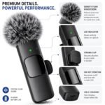 Purchase K9 Twin Wi-fi Lavalier Microphone for Android/iPhone 3 in 1 Collar Mic with USB-C & Lightning Plug | Mini Transportable Bluetooth Speaker with Microphone - Finest Value India | AskMeFlash - Image 5