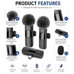 Purchase K9 Twin Wi-fi Lavalier Microphone for Android/iPhone 3 in 1 Collar Mic with USB-C & Lightning Plug | Mini Transportable Bluetooth Speaker with Microphone - Finest Value India | AskMeFlash - Image 3