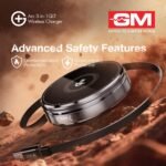 Purchase GM G+ Arc Qi2 3-in-1 Wi-fi Charger | 15W Quick Cost iPhone 12 and Above, All Apple Watch & AirPods Sequence, | 90cm Constructed-in Retractable Cable | Pocket-Pleasant Foldable Stand (Shiny Black) - Greatest Value India | AskMeFlash - Image 4