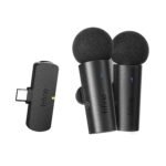 Purchase FIFINE Wi-fi Lavalier System with 2 Microphones, Recording Lapel Mic Clear Sound for YouTube Video Interview Vlog, Twin Mini Mic with Sort C Receiver for Android Cellphone Laptop computer-M8 – Greatest Value India | AskMeFlash