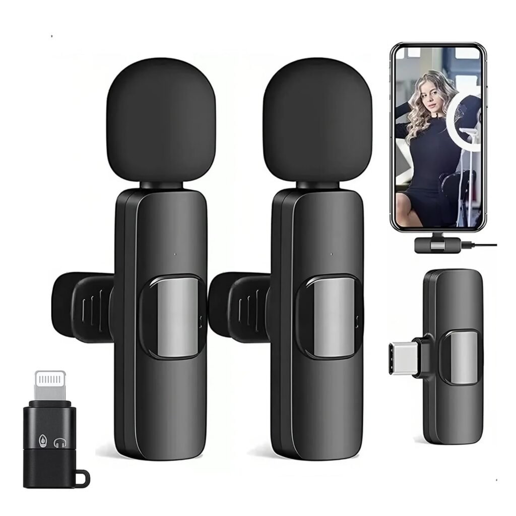 Purchase Twin Wi-fi Lavalier Microphone for All Smartphones | Plug & Play Noise Cancellation Collar Mic Set with Receiver | Transportable Wi-fi Mic for Interviews, Vlogs, YouTube, Reels, TikTok – Greatest Worth India | AskMeFlash