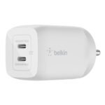 Purchase Belkin 65W (45W+20W) USB -C GaN Charger | Quick Charging PD | Gan Expertise for Samsung Galaxy S25, Apple iPhone 17, Air, Professional, Professional Max, iPad, MacBook & Extra | 2 Years Guarantee | White – Finest Worth India | AskMeFlash