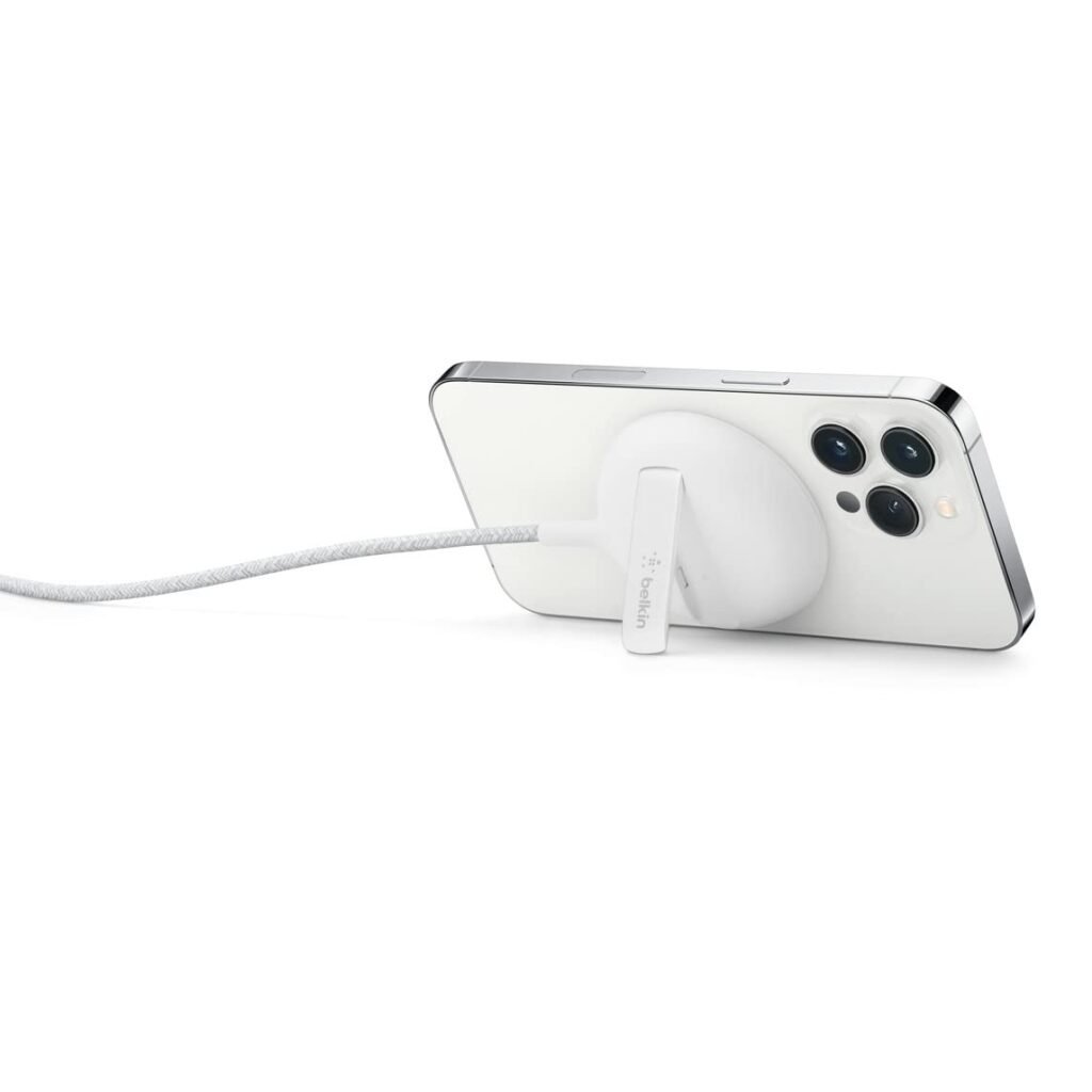Purchase Belkin MagSafe Wi-fi Charger Pad, Qi2 15W Quick Charging, Further USB-C Port, for iPhone 17/16/15, AirPods – Finest Value India | AskMeFlash