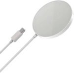 Purchase Magnetic Wi-fi Charger Pad, 15W Quick Charging, White, USB-C Cable - Greatest Value India | AskMeFlash - Image 3