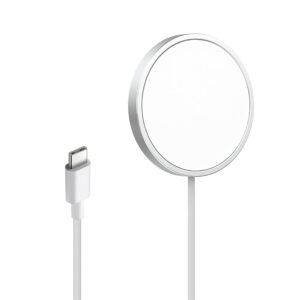 GIANAC 15W Magnetic Wireless Charger (GIA_MAG004) – USB-C Fast Charging Pad for iPhone 17/16/15/14/13/12 & AirPods