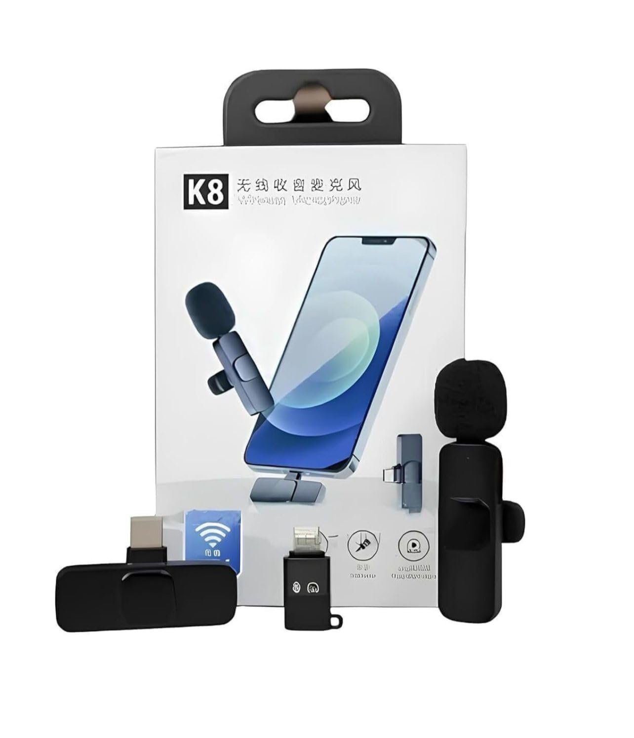 Purchase K8 Wi-fi Lavalier Microphone, Bluetooth Collar Microphone for Sort-C Android, Noise Canceling Mic for Vlogging, Clip-On for YouTube (K8 – Single) – Greatest Worth India | AskMeFlash Purchase K8 Wi-fi Lavalier Microphone, Bluetooth Collar Microphone for Sort-C Android, Noise Canceling Mic for Vlogging, Clip-On for YouTube (K8 – Single) – Greatest Worth India | AskMeFlash