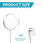 Purchase GIANAC USB C Magazine Secure Charger, 15W Magnetic Wi-fi Quick Charger, Sort C Induction Charger Suitable with iPhone 17/16/16 Plus/16 Professional/16 Professional Max/16e/15/14/13/12 Collection/Air-Pods 3/2 professional - Greatest Value India | AskMeFlash - Image 2
