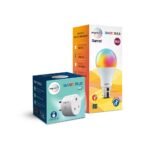 Wipro Smart Home Combo – 10A Smart Plug & 9W Wi-Fi Smart LED Bulb (B22) with Music Sync, Alexa & Google Assistant - Image 6