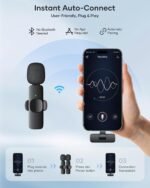 Purchase Twin Wi-fi Lavalier Microphone for All Smartphones | Plug & Play Noise Cancellation Collar Mic Set with Receiver | Transportable Wi-fi Mic for Interviews, Vlogs, YouTube, Reels, TikTok - Greatest Worth India | AskMeFlash - Image 3