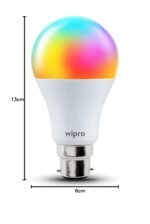 Purchase wipro B22 12.5W Wi-Fi Good LED Bulb with Music Sync for Amazon Alexa & Google Assistant (Pack of 1, Multicolor) - Greatest Worth India | AskMeFlash - Image 9