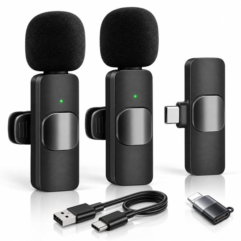 Purchase Wi-fi Clip Microphone for Social Media Movies Vlogging Tutorials and Presentation Recording – Finest Worth India | AskMeFlash