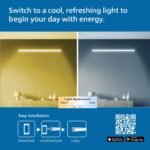Philips 20W Smart Wi-Fi Tunable White LED Batten Light – App & Voice Control with Alexa & Google Assistant - Image 4