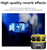NOXO Wireless Microphone for iPhone & Android – Dual Mic Set with Noise Cancellation, 48H Charging Case & 130ft Range - Image 4