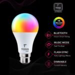 Purchase Toss Sensible Bluetooth LED Bulb 9W RGB B22 Base | 16 Million Colours Dimmable Gentle with Music Mode Flash Sync | Multi Shade Ornamental Gentle for Dwelling Bed room Residing Room | Pack of 1 - Finest Value India | AskMeFlash - Image 5