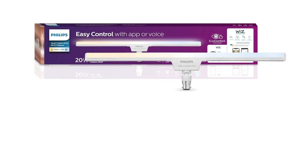 Purchase PHILIPS WiZ 20W B22 Wi-Fi & Bluetooth LED Sensible T-Beamer Bulb with Music Sync, Appropriate with Amazon Alexa & Google Assistant, 16 Million Colors & Movement Sensing Know-how | Pack of 1 – Finest Value India | AskMeFlash