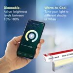 Purchase wipro Good Wi-Fi 20W CCT LED Batten | White Tunable | Dimmable | Scheduling | Scene Creation | Good Grouping of Lights | Management from Anyplace | Amazon Alexa & Google Asst. Suitable | Pack of 1 - Greatest Worth India | AskMeFlash - Image 6