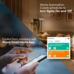 Wipro 9W B22 Wi-Fi Smart LED Bulb (NS9400) – 16M Colours, Music Sync, Works with Alexa & Google Assistant - Image 5