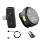 GADGETSWEAR Q8 Wireless Lavalier Microphone – Single Clip-On Mic with Noise Cancellation, Type-C & iOS Plug-and-Play