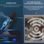 Lapras K8 Wireless Lavalier Microphone – Type-C Plug & Play Collar Mic with Noise Reduction for Vlogging & Interviews - Image 5