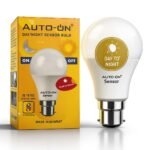 Auto-ON Day/Night Sensor 9W B22 LED Bulb – Cool White, Dusk-to-Dawn Auto Switch with Surge Protector