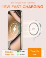 Purchase for Magazine-Protected Charger 2 Pack, 15W Quick Magnetic Wi-fi Charger, Qi2 Licensed Wi-fi Charging Pad for iPhone 17 16 15 14 13 12 Sequence, for Airpods Professional (No Adapter) - Finest Value India | AskMeFlash - Image 7