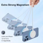 TNDAJI 3-Pack 15W Magnetic Wireless Charger Pads – Fast Charging for iPhone 12–17 Series & AirPods - Image 5