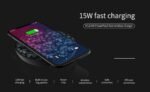 Nillkin PowerFlash 15W Fast Wireless Charger Pad – Qi Standard, Tempered Glass with Cooling Fan (Black)