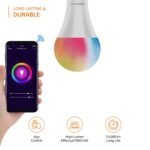 Amazon Basics 12W B22 Smart LED Bulb – 16M Colours, Wi-Fi & Bluetooth, Alexa & Google Assistant, Dimmable (Pack of 1) - Image 3