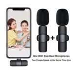 K9 Dual Wireless Microphone – Mini Clip-On Lavalier Mic with Type-C Receiver for Phones, Vlogging & Online Classes - Image 2