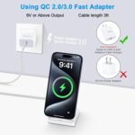 Sidpro 15W Fast Wireless Charging Stand for Google Pixel, Samsung Galaxy & iPhone – Dual-Coil, Qi Compatible - Image 7
