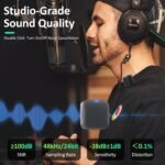 MeloJungle S8 Pro Wireless Lavalier Microphone – 2 Transmitters + Receiver, 48kHz/24-bit, Noise Reduction, 30H Charging Case, USB-C & Lightning - Image 2