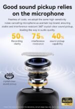 NOXO Wireless Microphone for iPhone & Android – Dual Mic Set with Noise Cancellation, 48H Charging Case & 130ft Range - Image 5