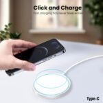 Purchase IEVO 15W Magnetic Wi-fi Charger with Secure and Quick Charging Pad for iPhone 15/14/13/12 Professional/Professional Max/Plus/Mini, AirPods 3/2/Professional, Twin Ports, LED Indicator, Quick Magnet Alignment, Moveable - Greatest Worth India | AskMeFlash - Image 6
