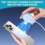 Purchase GIANAC USB C Magazine Secure Charger, 15W Magnetic Wi-fi Quick Charger, Sort C Induction Charger Suitable with iPhone 17/16/16 Plus/16 Professional/16 Professional Max/16e/15/14/13/12 Collection/Air-Pods 3/2 professional - Greatest Value India | AskMeFlash - Image 4
