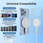 TNDAJI 3-Pack 15W Magnetic Wireless Charger Pads – Fast Charging for iPhone 12–17 Series & AirPods - Image 7