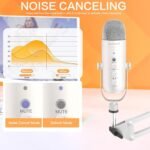 Purchase zealsound Gaming Condenser Microphone, Podcast Mic with Increase Arm for Telephone/PC/PS4/PS5, USB Microphone for Recording/YouTube/Streaming, Headphone Output, Mute Button, Echo Quantity Achieve Management (White) - Greatest Worth India | AskMeFlash - Image 3