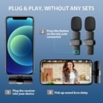 Purchase Twin Wi-fi Lavalier Microphone for All Smartphones | Plug & Play Noise Cancellation Collar Mic Set with Receiver | Transportable Wi-fi Mic for Interviews, Vlogs, YouTube, Reels, TikTok - Greatest Worth India | AskMeFlash - Image 5