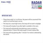 Halonix Radar 10W Motion Sensor LED Bulb – B22D, 6500K Cool White, Auto On/Off, Pack of 1 - Image 4