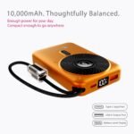 Beetel MagVibe WS10 4-in-1 MagSafe Power Bank – 10000mAh Magnetic Wireless Charger with Built-in Stand - Image 2