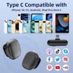 Purchase NPTCL Mini Wi-fi Microphone USB C for iPhone 17 16 15 iPad Android Telephone - Greatest Worth India | AskMeFlash - Image 6