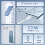 Purchase Lapcare Nucleo 5000mAh Magazine-Protected Pocket Energy Financial institution | 15W Wi-fi Charging | 22W PD Quick Charging | Kind-C Enter/Output | Sturdy Magnetic Maintain | Compact & Transportable | Made in India - Greatest Value India | AskMeFlash - Image 7
