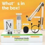 Purchase zealsound Gaming Condenser Microphone, Podcast Mic with Increase Arm for Telephone/PC/PS4/PS5, USB Microphone for Recording/YouTube/Streaming, Headphone Output, Mute Button, Echo Quantity Achieve Management (White) - Greatest Worth India | AskMeFlash - Image 7