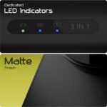 Zebronics Magboost 200 3-in-1 Wireless MagSafe Charger – 23W Fast Charging, Foreign Object Detection, LED Indicator, 1m Cable (Black) - Image 6