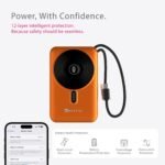 Beetel MagVibe WS10 4-in-1 MagSafe Power Bank – 10000mAh Magnetic Wireless Charger with Built-in Stand - Image 6
