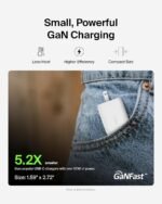 Purchase Belkin 65W (45W+20W) USB -C GaN Charger | Quick Charging PD | Gan Expertise for Samsung Galaxy S25, Apple iPhone 17, Air, Professional, Professional Max, iPad, MacBook & Extra | 2 Years Guarantee | White - Finest Worth India | AskMeFlash - Image 4