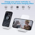 Sidpro 15W Fast Wireless Charging Stand for Google Pixel, Samsung Galaxy & iPhone – Dual-Coil, Qi Compatible - Image 3