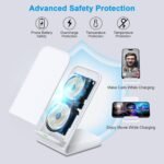 Sidpro 15W Fast Wireless Charging Stand for Google Pixel, Samsung Galaxy & iPhone – Dual-Coil, Qi Compatible - Image 4
